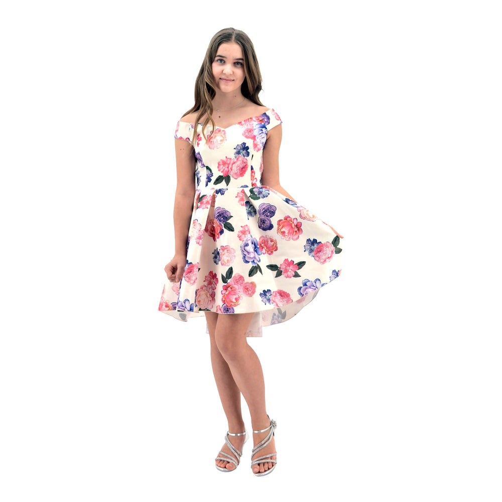 Paparazzi Cotoure Dress Pink & Ivory Floral