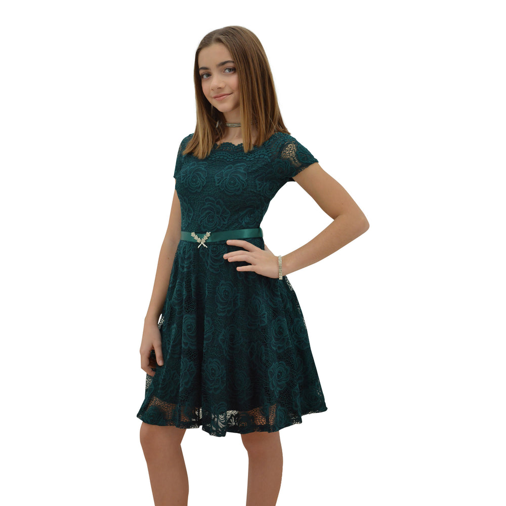 Paparazzi Couture design dress in Green Lace