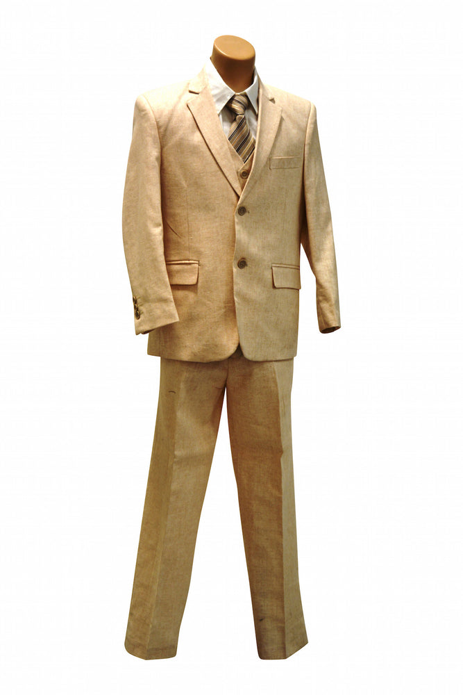 Ronaldo Natural Linen 5 pc Suit