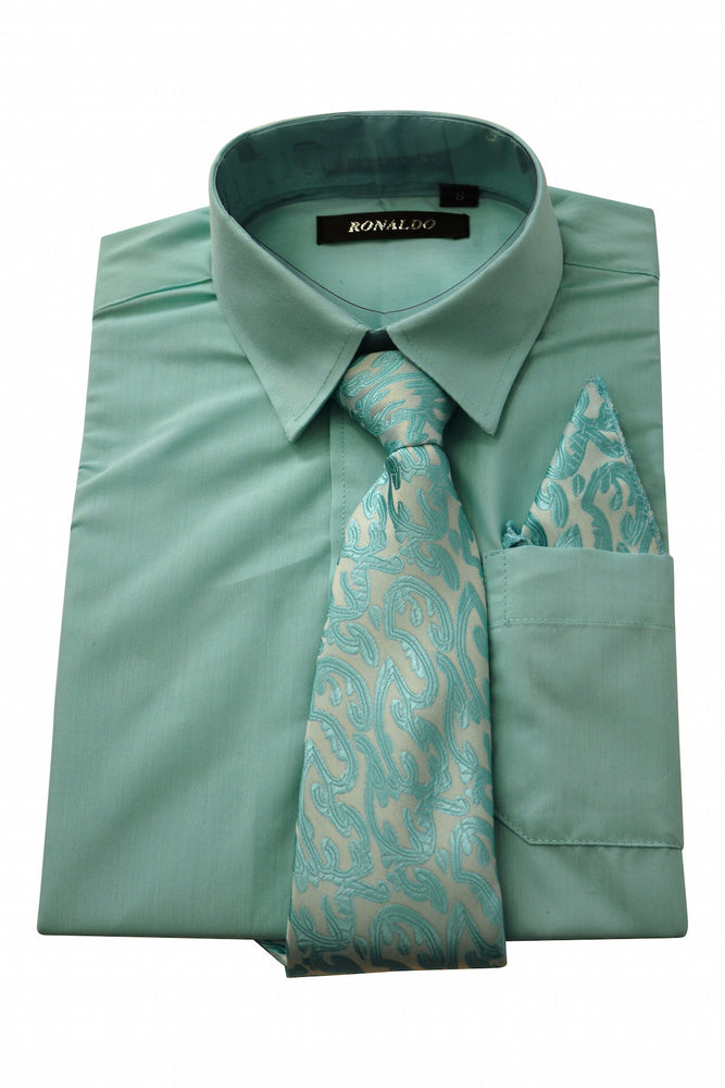 Ronaldo 3 pc Mint Shirt Set