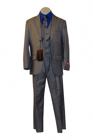 Ronaldo Light Grey 5 pc Suit