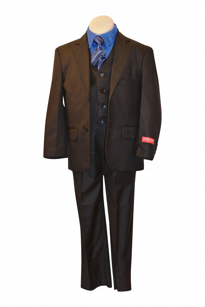 Ronaldo Black 5 pc Suit