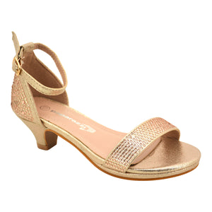 Girl Rose Gold Diamond Heel