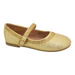 Girls Gold Diamond Flat