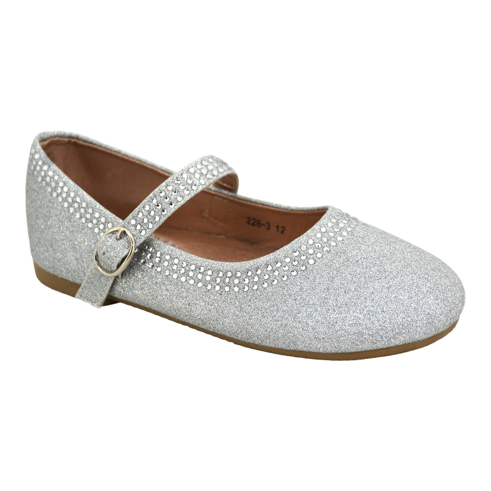 Girl Silver Diamond Flat