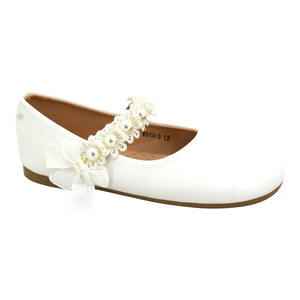 Girl White Pearl Flat