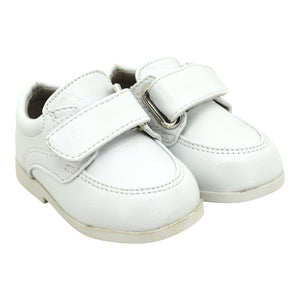 Boys Baby White Christening Shoes