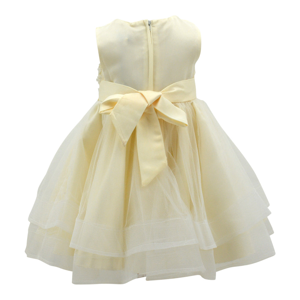 Baby Dress in Candlelight Gold