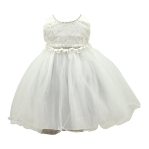 Baby Girl Paparazzi Ivory White Christening Dress