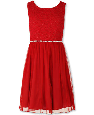 Paparazzi Designer Sequence Dress in Holiday Red