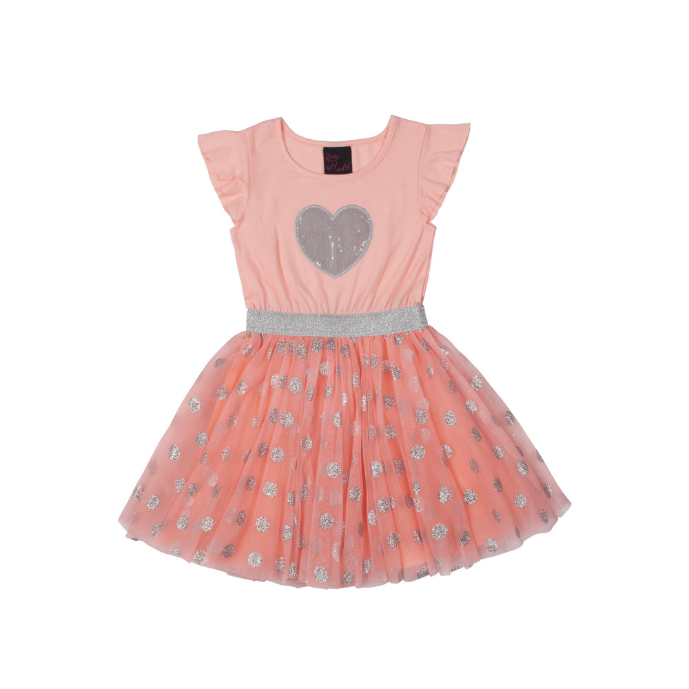 Coral Sparkly Dress