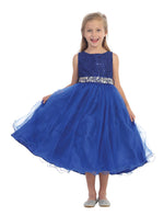 Couture design dress in Royal Blue