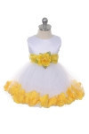 Ashley Baby Dress with Yellow Petals and Sash