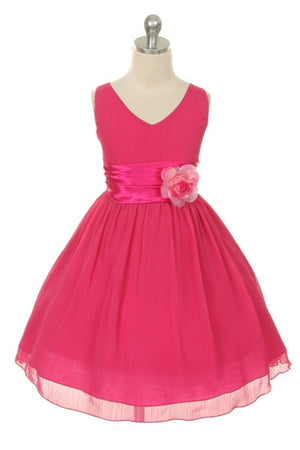 Paparazzi Chiffon Dress in Fuschia