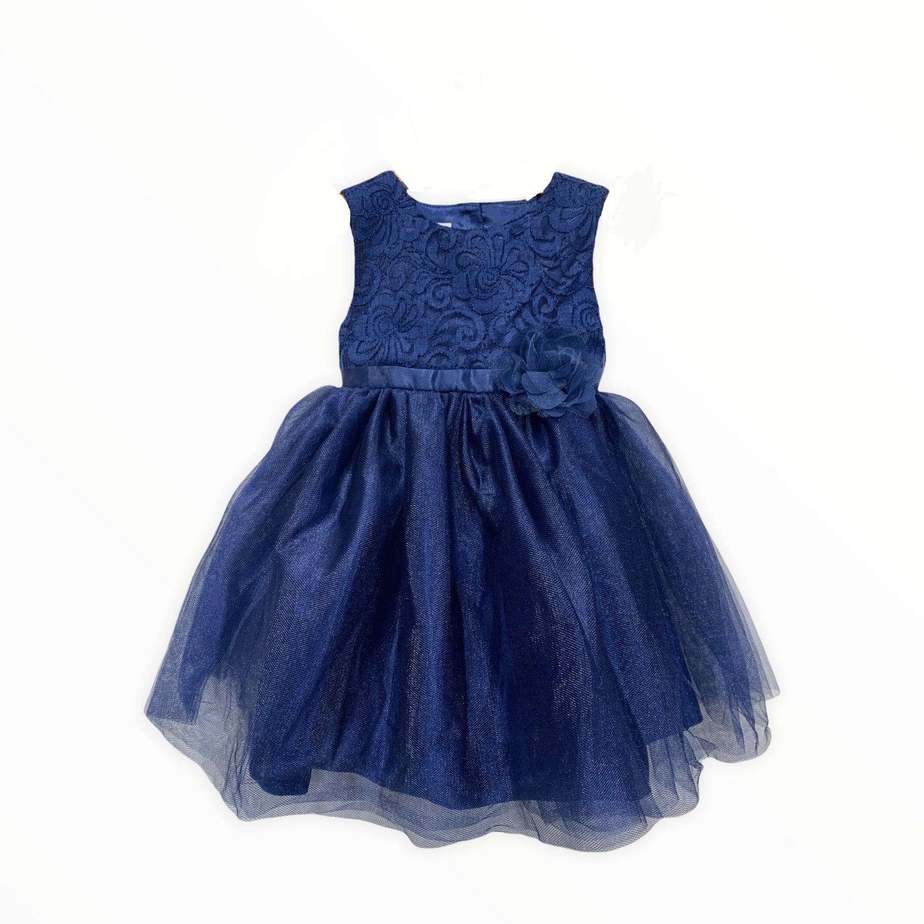 Holiday Navy With Heart Cutout Dress