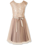 Designer Sequence Dress in Princess Pink