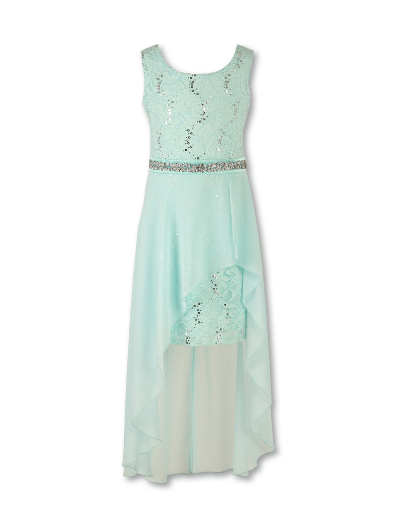 Designer Sequence Dress in Mint