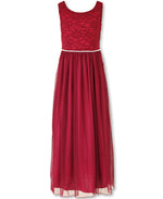 Designer Sequence Dress in Ruby Burgundy