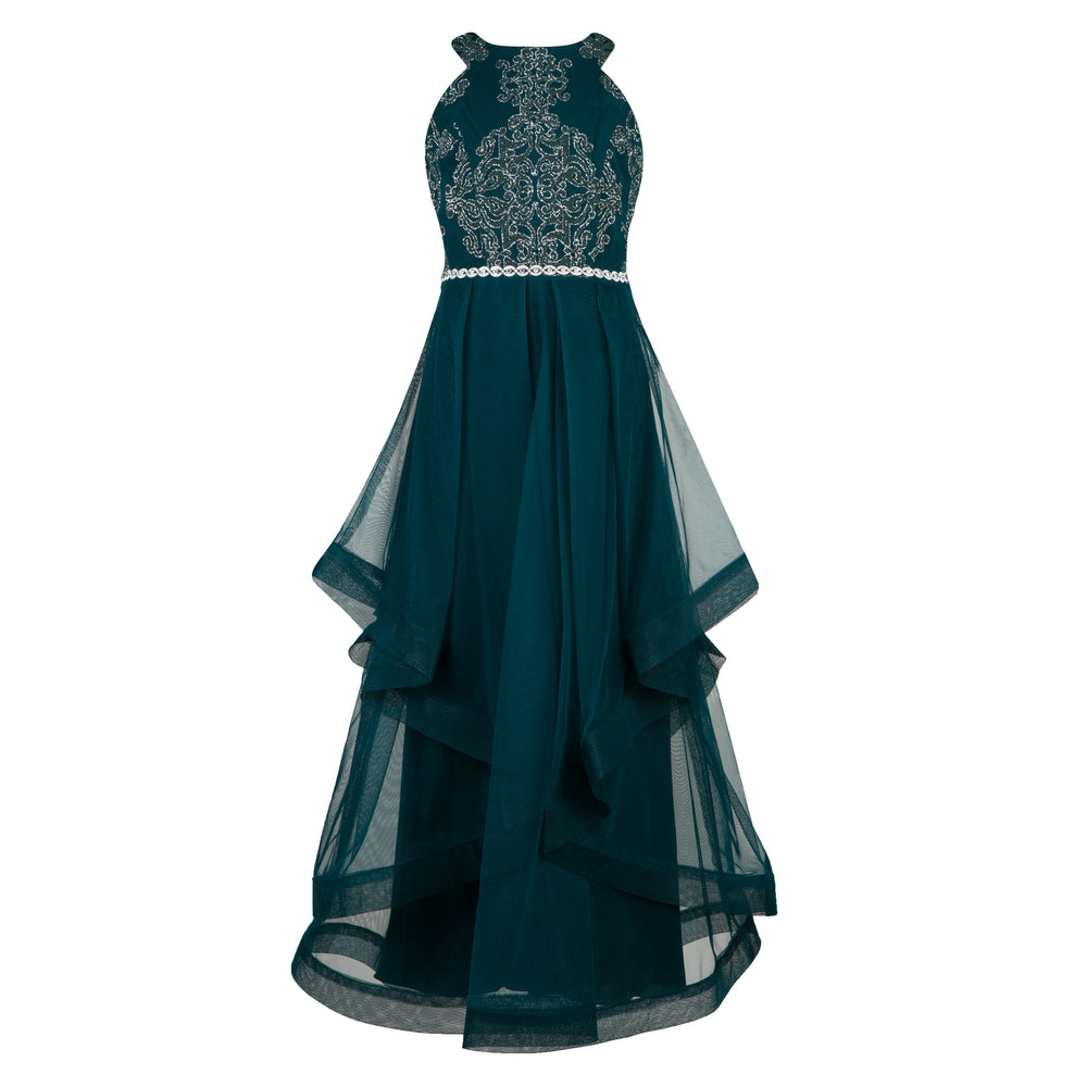 Forest Green and Silver Graduation Dress Paparazzi Kids Forest Green and Silver Graduation Dress Paparazzi Kids