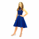 Paparazzi Couture 2 Piece Sequence High Low dress in Royal Blue