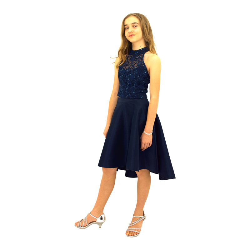 Paparazzi  Sequence High Low dress in Navy