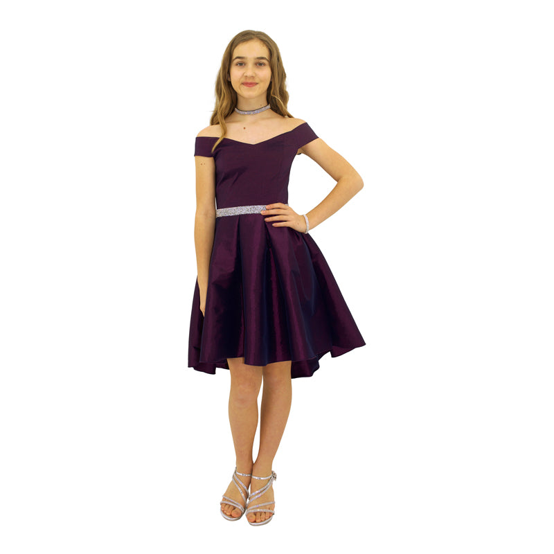 Paparazzi Couture Diamond Accent dress in Deep Purple