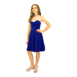 Paparazzi Couture Diamond Accent dress in Royal Blue