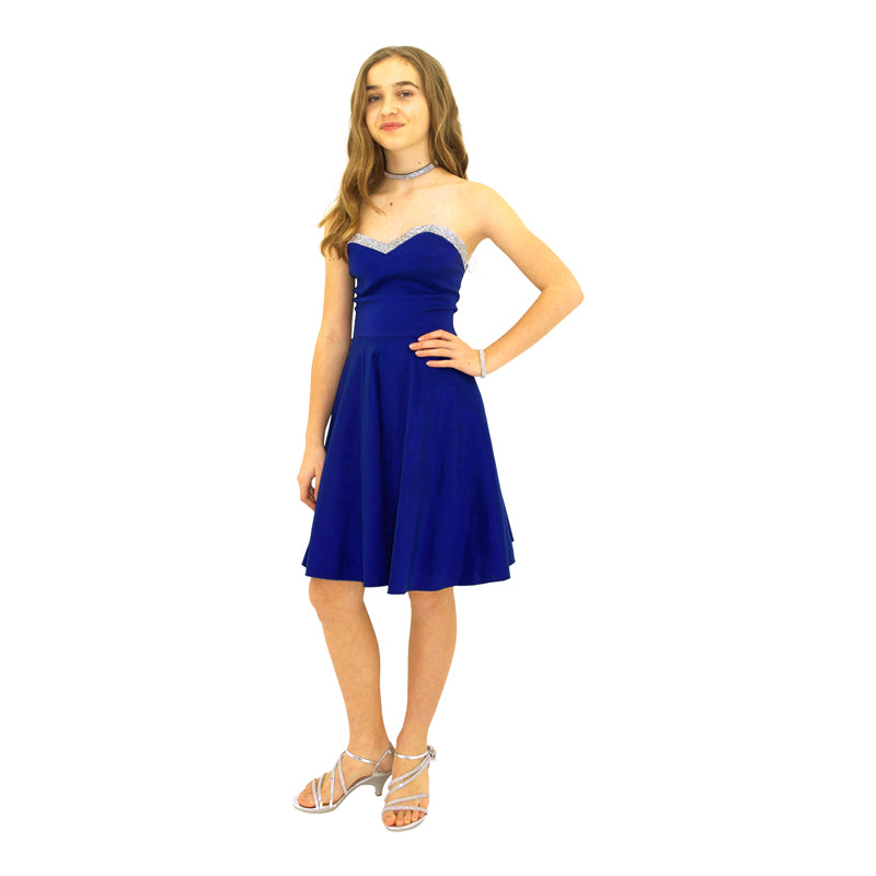 Paparazzi Couture Diamond Accent dress Royal Blue