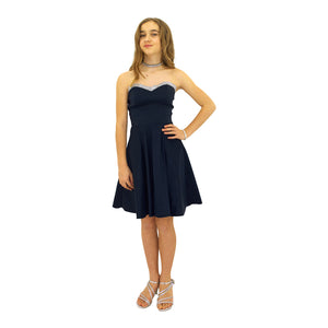 Paparazzi Couture Diamond Accent dress in Navy