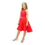 Paparazzi Sequence High Low dress in Coral