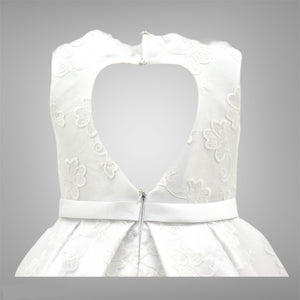 Paparazzi White Designer Flower Bud Bodice Heart Cut Out