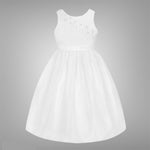 Pearl Sequin Embroidered Communion Dress