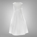 White Vintage Satin and Tulle Bottom Dress