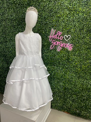 Paparazzi White Designer Layered with Perl Bodice