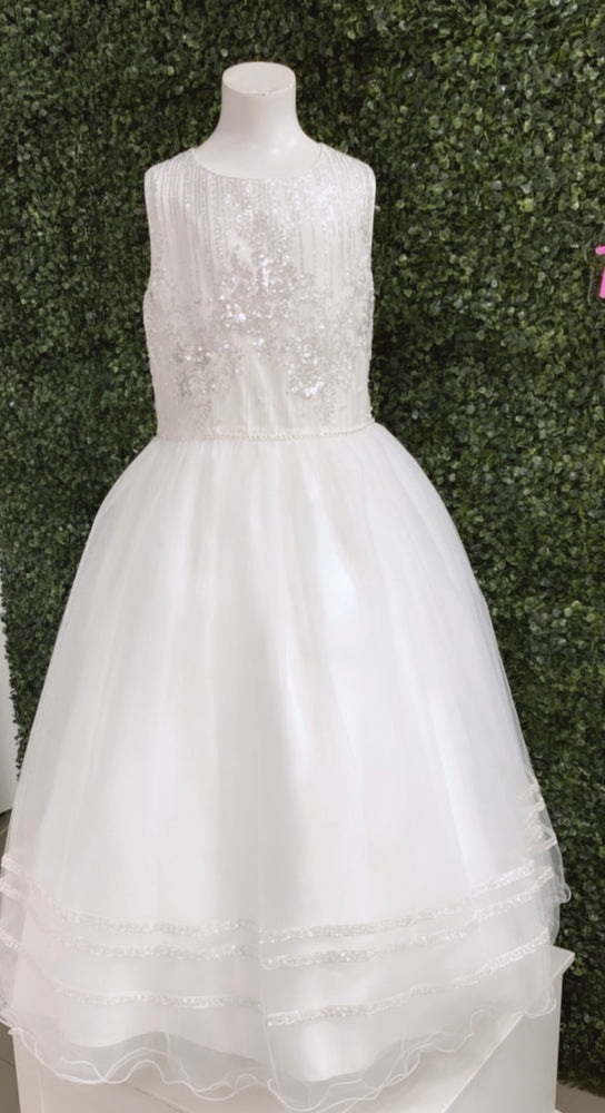 Paparazzi White Designer Layered with Bodice With Diamond Accent Tool Skirt