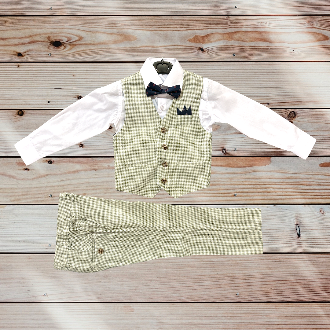Paparazzi Summer Green Boys 4 pc Vest Set