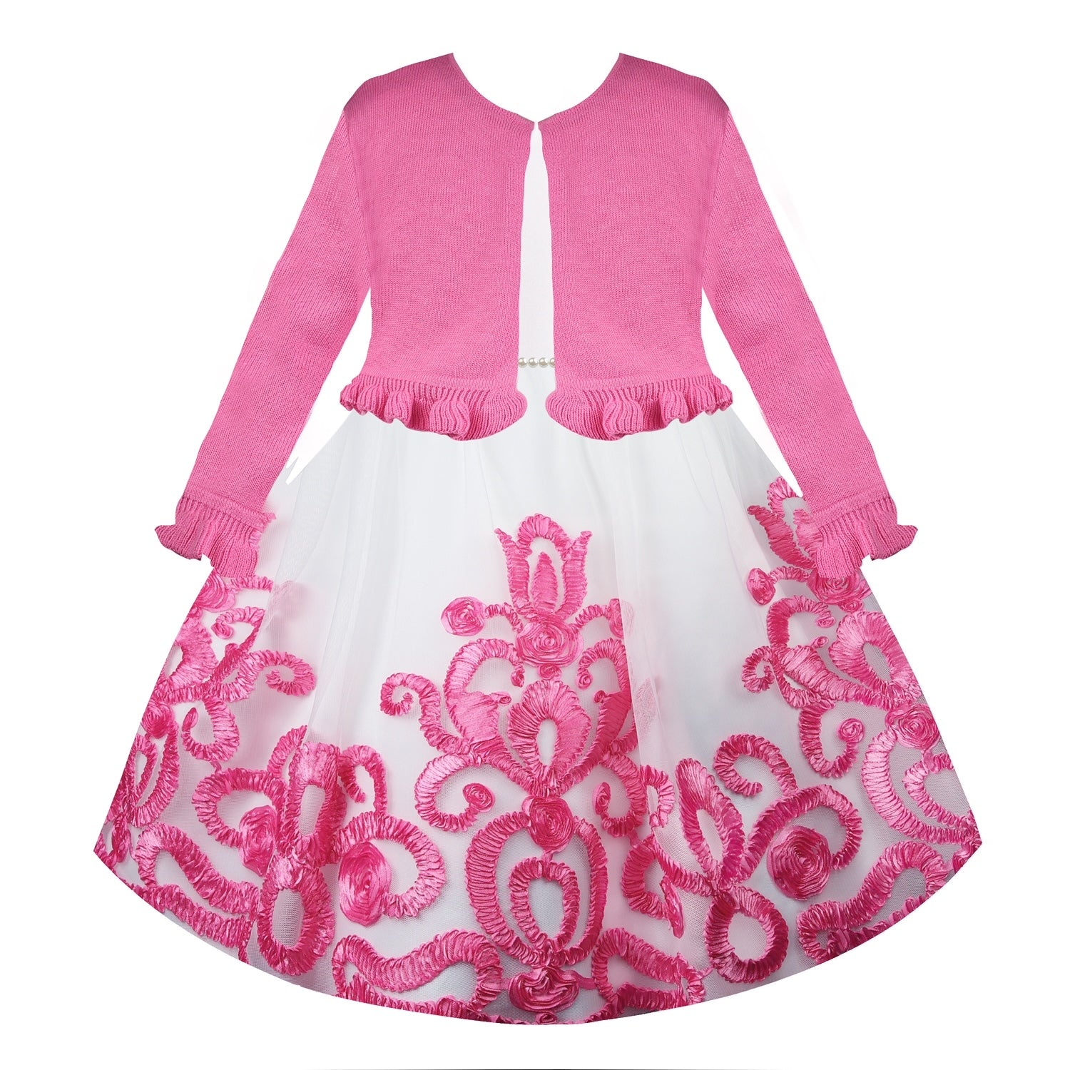 Deep Pink with sweater