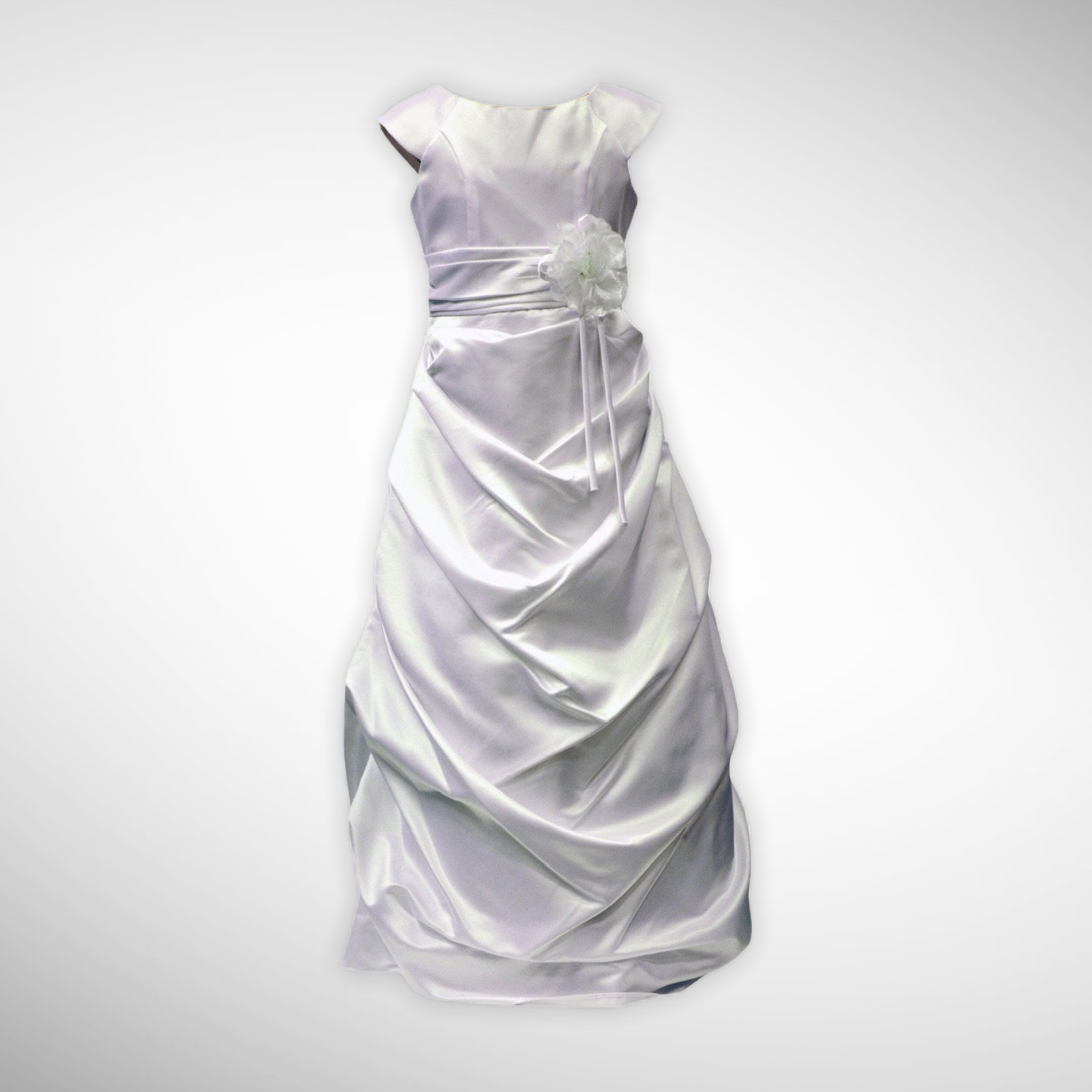 Mishi Long Dress White and Off