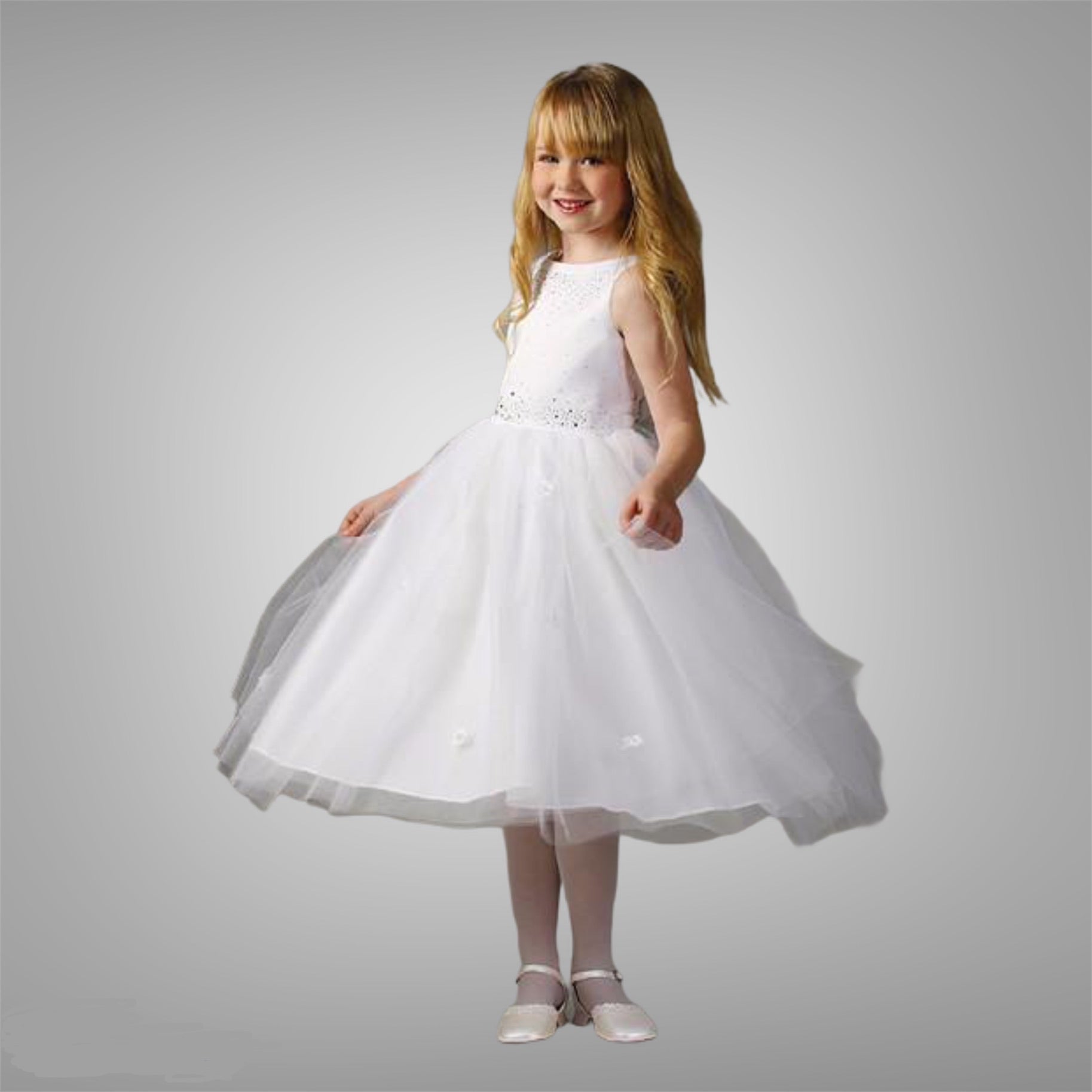 Mishi 3/4 dress White
